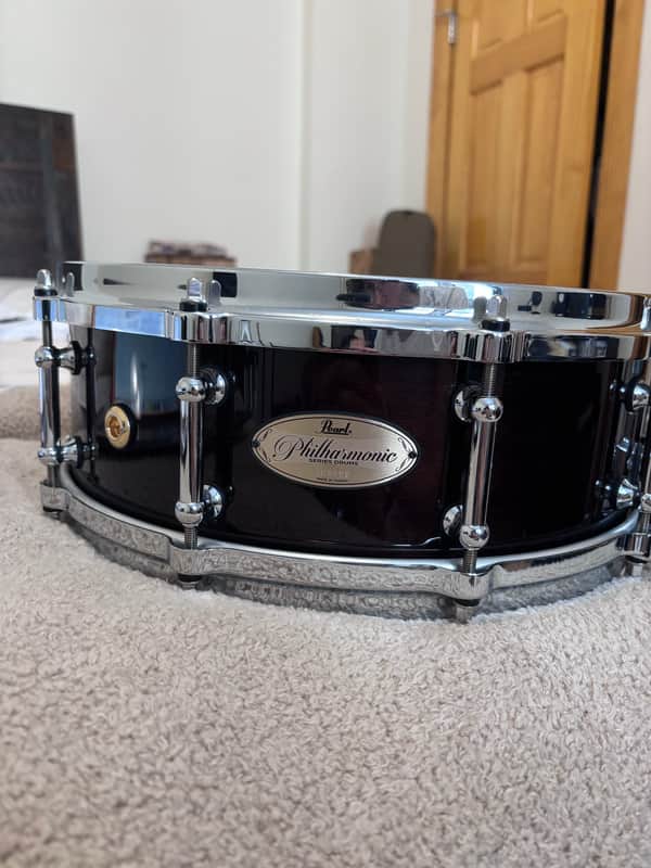 Pearl PHP-1450/101 8-Ply Maple 5x14" Philharmonic Concert Snare Drum 2018 - 2019 - Gloss Walnut image 1