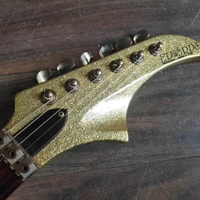 2000's Edwards Japan E-LK-100DK w/Floyd Rose & ESP Pickups (Gold Sparkle) image 6