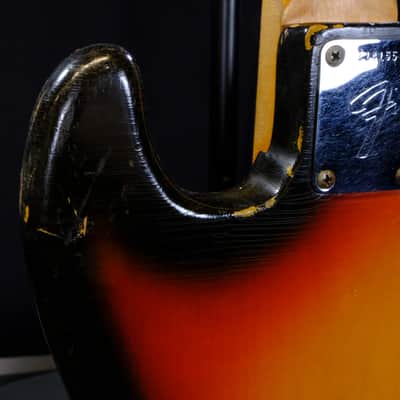 Used Fender 1965 Jazz Bass - 3 Color Sunburst image 10