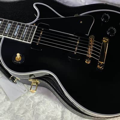 NEW! Gibson Les Paul Custom - Dealer Select - P90 Pick-Ups - VOS Ebony Finish - Custom Shop M2M - Authorized Dealer - Only 9.1 lbs - G07099 image 8
