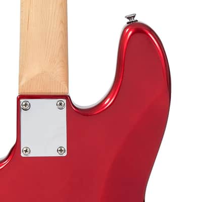 Vintage VJ74 ReIssued Bass Guitar ~ Candy Apple Red image 8