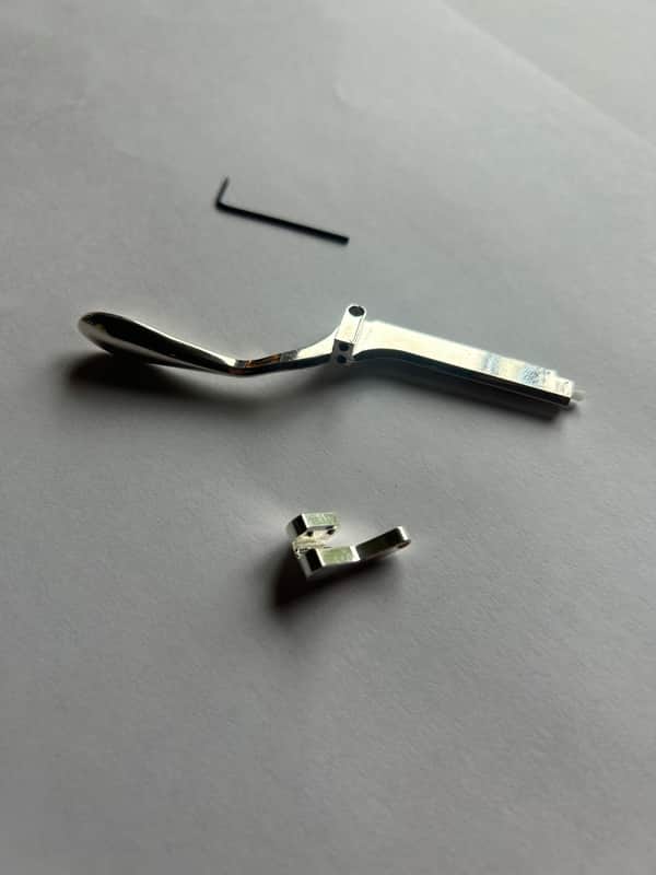 Rice Clarinet Products Attachable Eb/Ab lever for Bb clarinet - Silver image 1