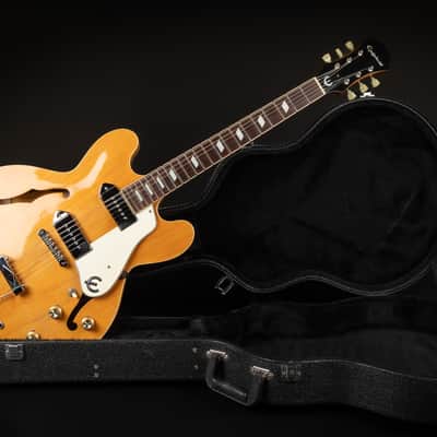 2001 Epiphone Casino Reissue - Natural | Korea Peerless Hollowbody P-90 Pickups 2.6kg | OHSC image 2