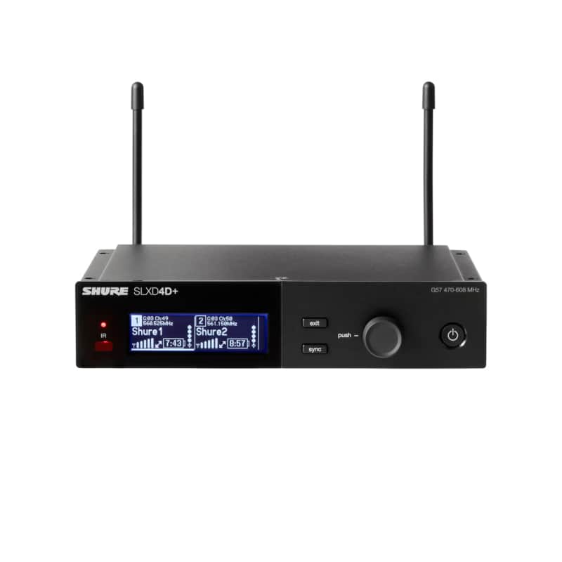 Shure SLXD4D+=-G57 SLXD Plus Dual Wireless Dig Rx Freq G57 image 1