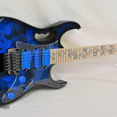 Ibanez Premium JEM77P Steve Vai Signature - Blue Floral Pattern image 3