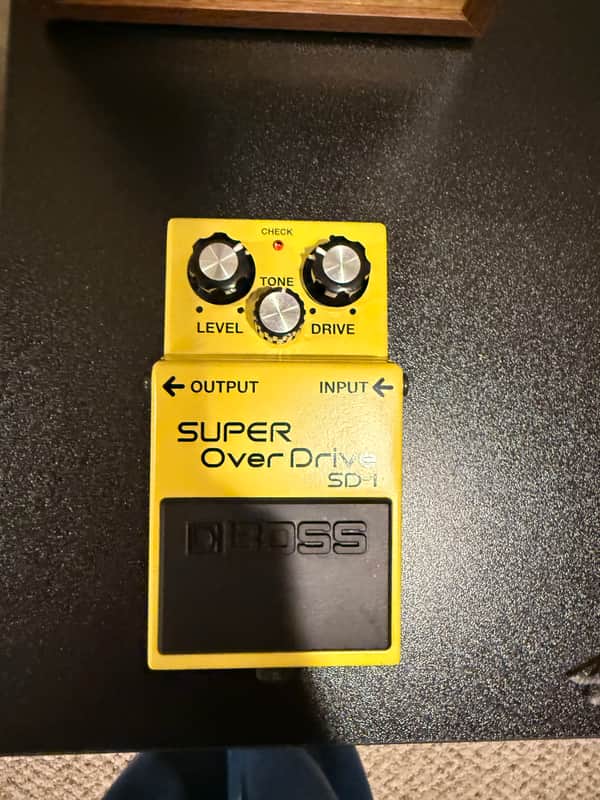 Boss OD-3 OverDrive (Silver Label) 1997 - Present - Yellow image 1