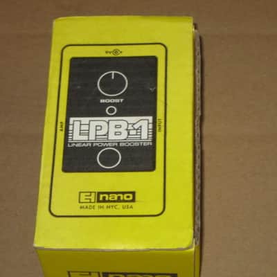 lightly handled Electro-Harmonix EMPTY CARDBOARD BOX & orig Owner's Manual & Warranty / Registration paperwork ONLY for Nano LPB-1 Linear Power Booster (NO pedal) from 2010s, specifically 2015 image 3