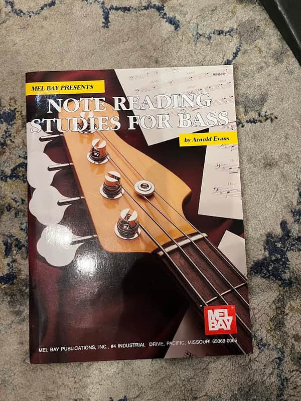 Mel Bay Presents Note Reading Studies For Bass by Arnold Evans image 1