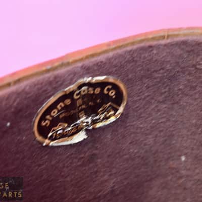 Vintage 1950's Gibson / Stone Badged / Brown Lined Hard Case 16" ES-175 J-45 J-50 175D image 13
