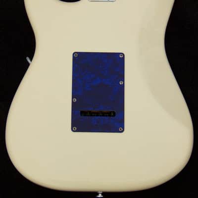920D Custom+ Triple Lollar Mini Humbuckers + Warmoth Roasted Maple Neck + 7Way Switching +Blue Shell Pickguard + Strat Body+ Fender Brushed Chrome Locking Tuners +Babicz "Full Contact Hardware"+ Stainless Steel Frets image 16
