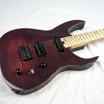 Swisher Handmade Machine 6 2022 Merlot Electric Guitar image 14