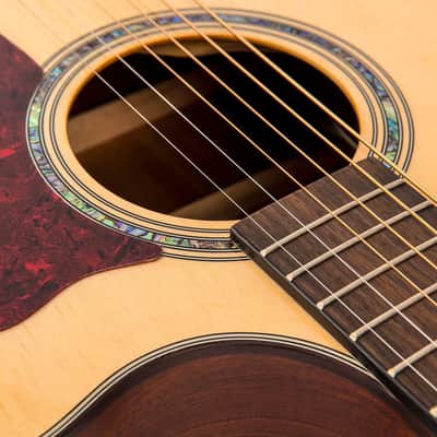 Vintage VGA990 Electro-Acoustic Sweetwater Guitar ~ Natural image 9