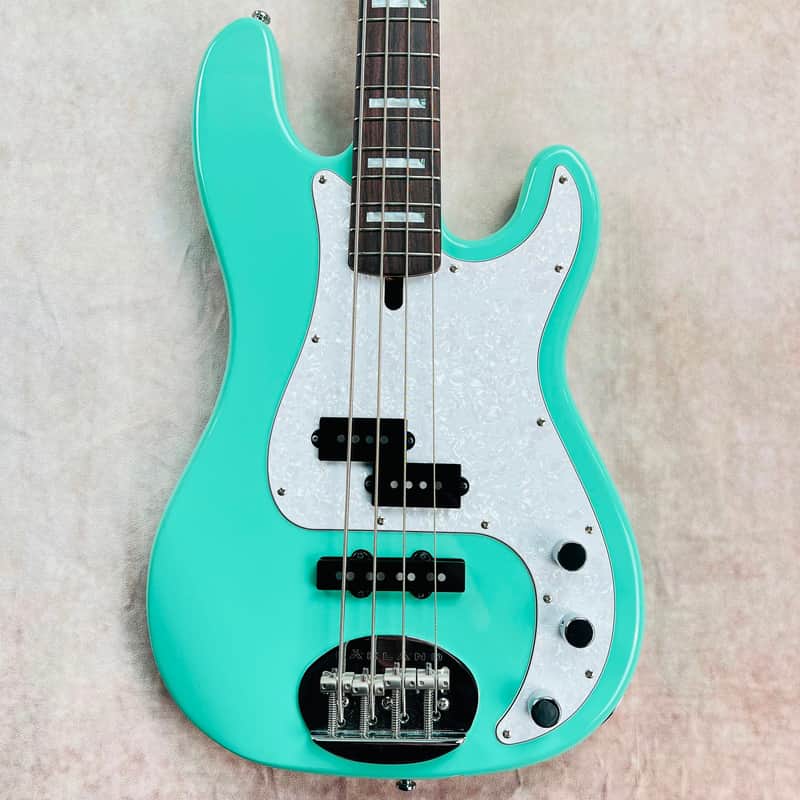 2010s Lakland Skyline Series 44-64 Custom PJ Seafoam Green