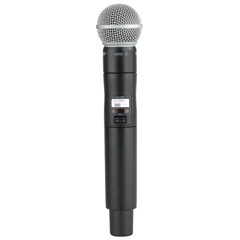 Shure ULXD2/SM58 Handheld Transmitter with SM58 Vocal Mic Capsule - for use with ULX-D Digital Wireless Microphone Systems, Receiver Sold Separately | V50 Band (ULXD2/SM58=-V50) image 1
