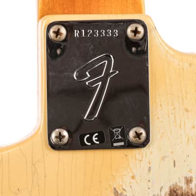 Fender Custom Shop 1969 Stratocaster Heavy Relic Guitar - Aged Vintage White - CHUCKSCLUSIVE - #R123333 image 12