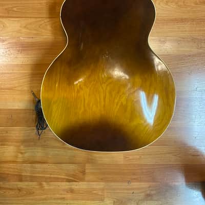 Rare 1957 harmony H-39 Harmony Hollywood with the Hershey bar pickup image 4