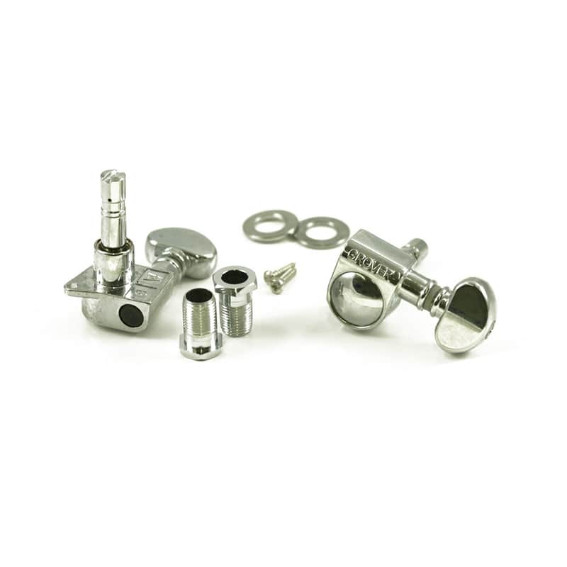 Locking Rotomatic Tuners Mini 6 In Line (406 Series) 18:1 Gear Ratio-Chrome image 1