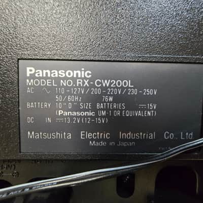 100% Serviced Panasonic RX-CW200L Rare Vintage Cassette Deck Boombox Japan Warranty image 11