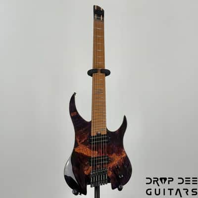 Legator Ghost X7F Multiscale Headless 7-String Electric Guitar w/ Bag - Magma image 2