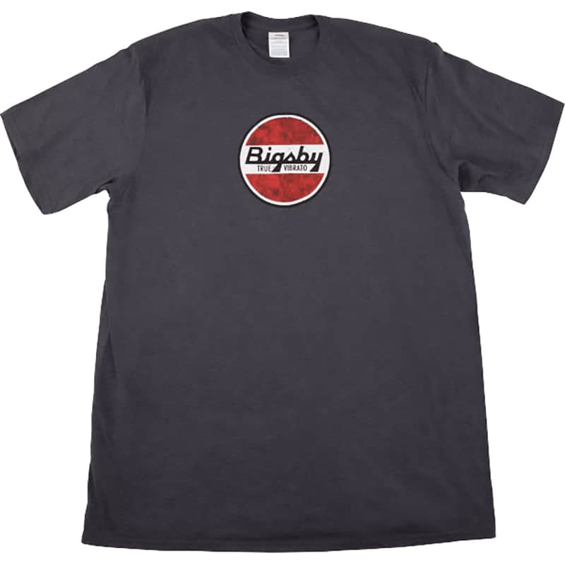 Mint Bigsby Vibratos Round Logo T-Shirt, Gray, M image 1