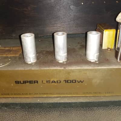 Vintage 1968 Marshall Plexi Amplifier Head & 68/69 Marshall Slant 4x12 Cabinet with Magus Ultimate Attenuator - Excellent image 13