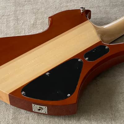 B.C. Rich Heritage Classic Mockingbird Bass LH Left Hand Lefty KOA Active EMG Pickups image 18