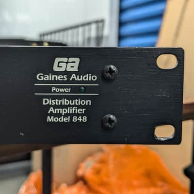 Gaines Audio - Pair of Model 848 Mono/Balanced 8-Channel Audio Distribution Amplifiers (pair/x2) Vintage image 5
