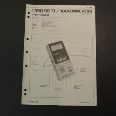 Boss TU-100 Service Notes [Three Wave Music] image 1