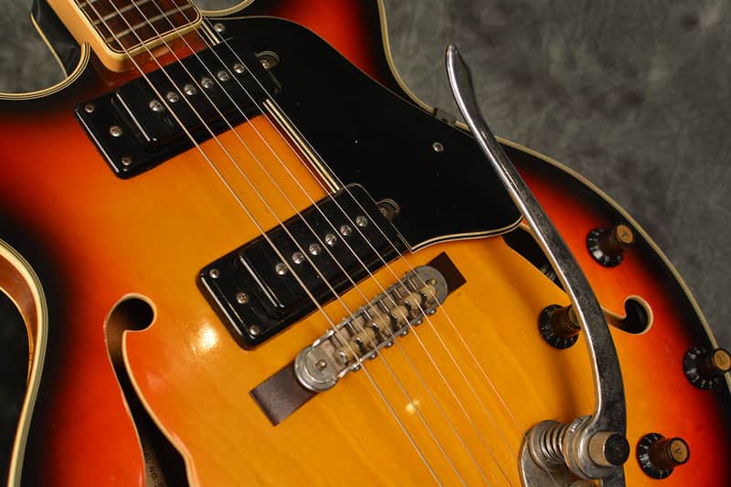 Conrad Aria 5002T Hollow Body Double Cut Electric Guitar Vintage