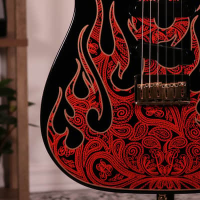 Fender James Burton Signature Telecaster - Maple Fingerboard, Red Paisley Flames image 4