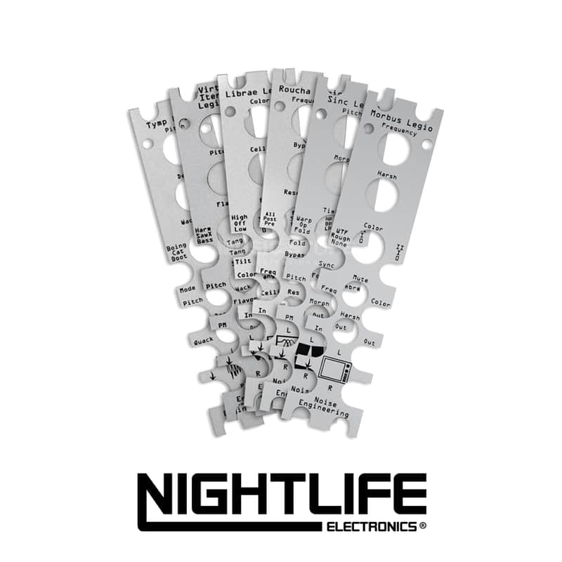 Noise Engineering Legio Panel Overlays - Silver [7pk] image 1