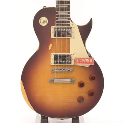 Vintage V100MR-TSB Icon Series Single Cut 2010s - Distressed Tobacco Sunburst image 1