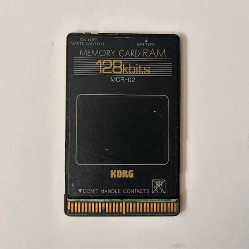 KORG MCR-02 128k bits RAM Card for Synths & Drum Machines image 1