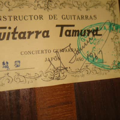 Hiroshi Tamura Signed Venus 1967 All-Solid Japanese Handmade Classical Guitar W Case -READ! image 21