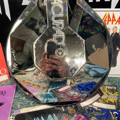 Rick Allen's Def Leppard Adrenalize Tour, 10" Hart AcuPad Trigger Pad (RA #2075) 1990s - Gold, AUTOGRAPHED HEAD!! image 8