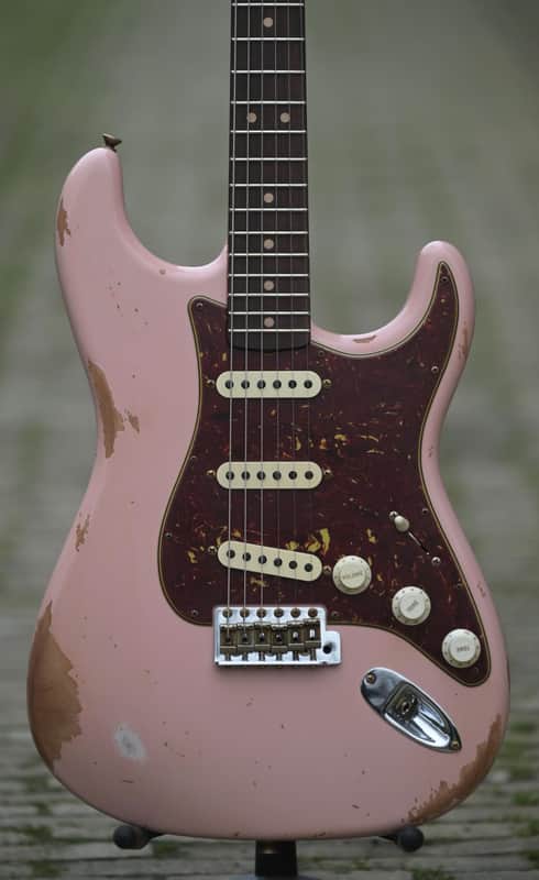 Fender Custom Shop '63 Stratocaster, Heavy Relic, Custom Order - Shell Pink image 1