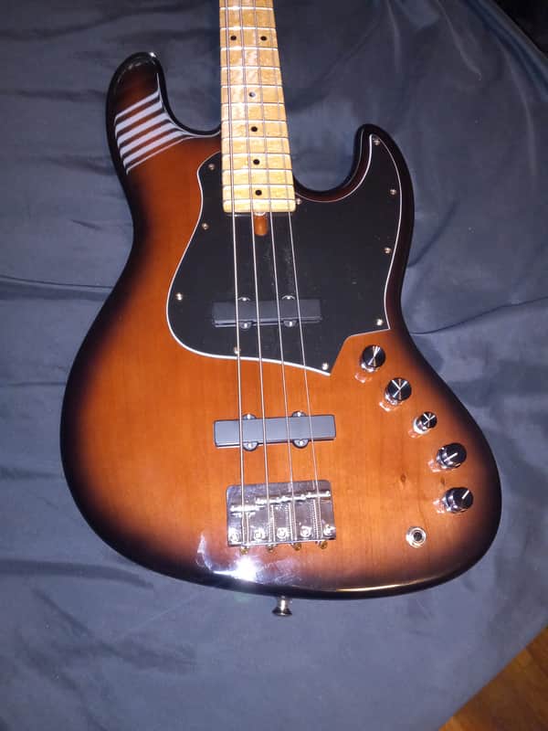 SusBass Custom Jazz Bass Beautiful Birdseye Maple Gotoh Flexcore 4 Band Preamp 8.8 lbs image 1