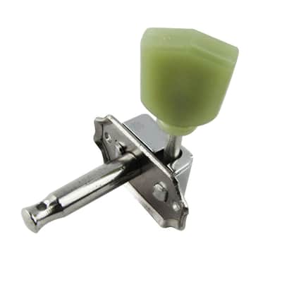 Musiclily 3+3 Deluxe Vintage Guitar Tuning Pegs Keys Machines Heads Tuners Kluson Style,Chrome image 4