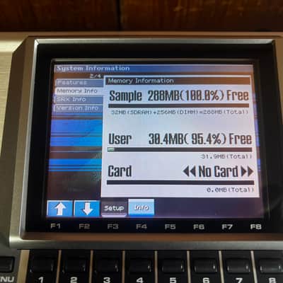 Roland Fantom X6 Sampling Workstation Audio Track Expansion Ver 2.02 w/ case DIMM image 5