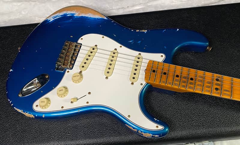 NEW! Fender Custom Shop Special Run '69 Stratocaster Heavy Relic - Handwound P/U's - Aged Aquamarine Metallic - Reverse Headstock - 8lbs - Authorized Dealer - One OFF! SUPER RARE! G07466 image 1