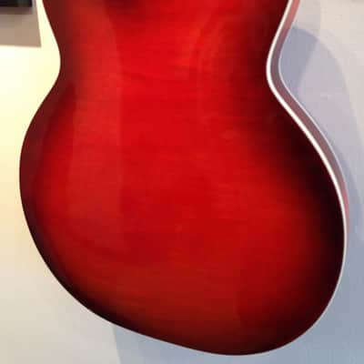 Silvertone by Harmony 1454 Archtop Electric DeArmond, Bigsby 1964 Sunburst Airline image 12