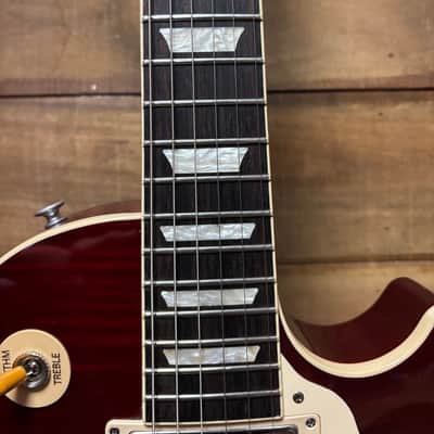 2024 Gibson Wildwood Spec Les Paul 60's Standard Figured Dark Cherry Sunburst w/case image 7
