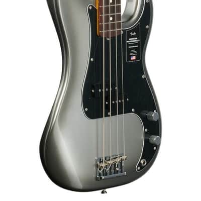 Fender American Pro II Precision Bass Rosewood Neck Mercury with Case image 9