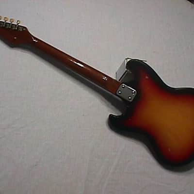 Vintage Teisco Style Global Made 1960's Solid Body Electric Guitar as-is image 4