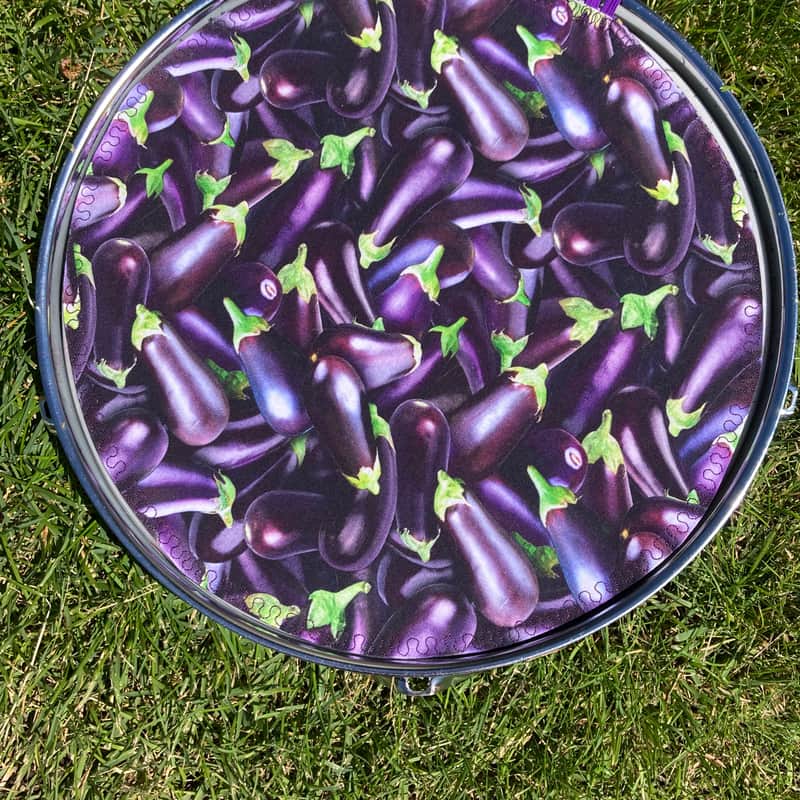 12" reversible Drum Bunny cotton drum cover - partial mute - dampener - compare to Big Fat Snare Drum Quesadilla, Drum Tortilla image 1