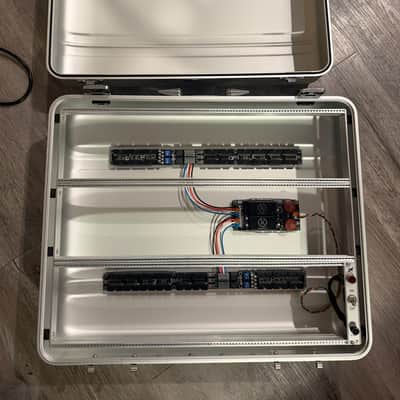 BPNYC Halliburton Eurorack Modular Powered Travel Case 9U 98hp Silver image 2