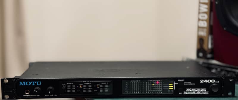 MOTU MOTU 2408mk3 + PCIe-424 Card + Cable + Recapped + Win11 Tested image 1
