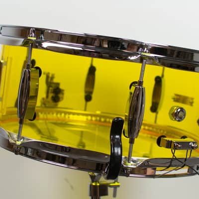 Standard Drum Co. 6x14 Yellow Acrylic Snare Drum image 6