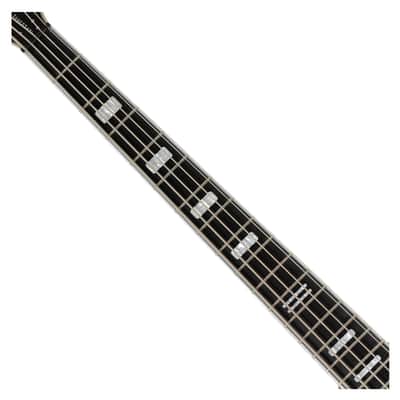 Hagstrom Nekromant 5 Single Cut 5-String Bass Guitar - Black Gloss image 3