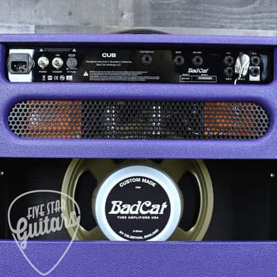 Bad Cat Cub 30w Combo Amplifier Custom Colorway Purple with black sparkle grille image 6